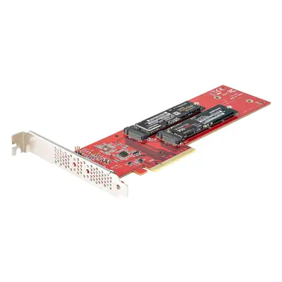 Adaptateur PCIe M.2 - PCIe x8/ x16 vers Double NVMe ou AHCI M.2 SSD - PCI Express 4.0, 7,8 Gbps par  - StarTech - Station d'accueil pour portable - visuel 8