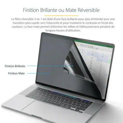 Écran de Confidentialité pour Ordinateur Portable MacBook Pro 21/23 16 pouces - Filtre Anti Reflets  - StarTech - Protection d'écran et Filtre - visuel 10