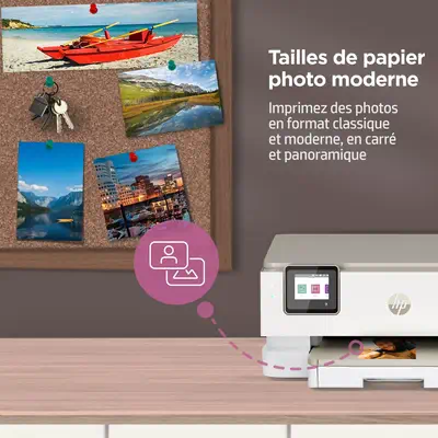 Imprimante Tout-en-un HP ENVY Inspire 7220e HP - visuel 1 - hello RSE - Bac à papier photo conçu pour une impression ininterrompue