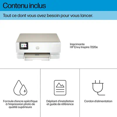 Imprimante Tout-en-un HP ENVY Inspire 7220e HP - visuel 1 - hello RSE - Impression photo recto-verso