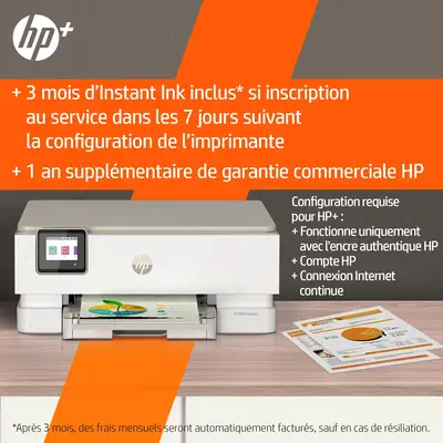 Envy Inspire 7220e Sans fil All-in-One Couleur Imprimante, HP - visuel 1 - hello RSE - Impression photo recto-verso