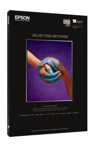 Vente Autre Imprimante Epson Pap d'Art Velvet 260g 20f. A3+ (0,329x0,483m