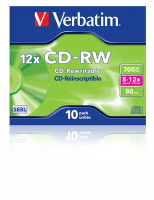 Verbatim CD-RW 12x 700 Mo 10 pièce(s) - Accessoire Stockage - visuel 3