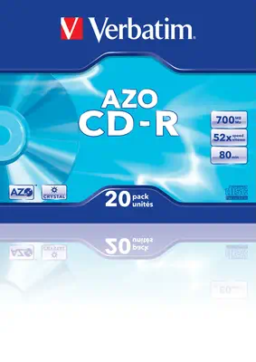 Verbatim CD-R AZO Crystal 700 Mo 52x 20 pièce(s - Accessoire Stockage - visuel 3