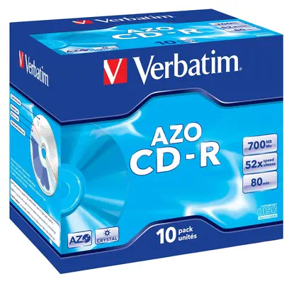 Verbatim CD-R AZO Crystal 700 Mo 52x 10 pièce(s) - Accessoire Stockage - visuel 1