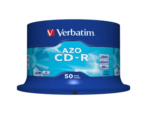 Verbatim CD-R AZO Crystal 700 Mo 52x 50 pièce(s - Accessoire Stockage - visuel 2