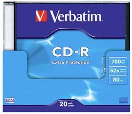 Verbatim CD-R Extra Protection 700 Mo 52x 20 pièce(s - Accessoire Stockage - visuel 1