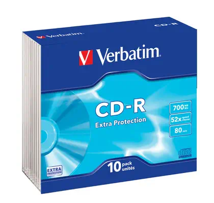 Verbatim CD-R Extra Protection 700 Mo 52x 10 pièce(s - Accessoire Stockage - visuel 2