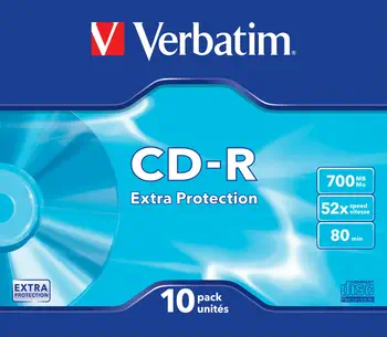 Offre Verbatim CD-R Extra Protection 700 Mo 52x 10 pièce(s