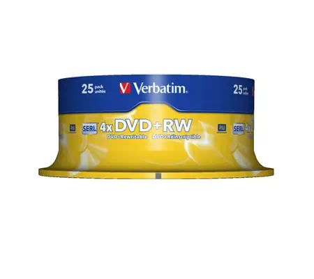 Verbatim DVD+RW Matt Silver 4,7 Go 25 pièce(s) - Accessoire Stockage - visuel 2