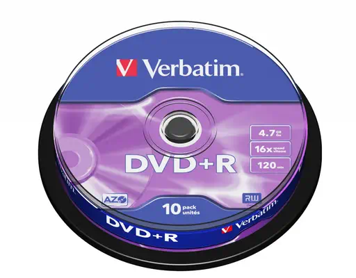 Verbatim DVD+R Matt Silver 4,7 Go 10 pièce(s) - Accessoire Stockage - visuel 1