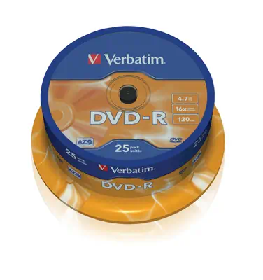Verbatim 43667 4,7 Go DVD-R 25 pièce(s - Accessoire Stockage - visuel 1