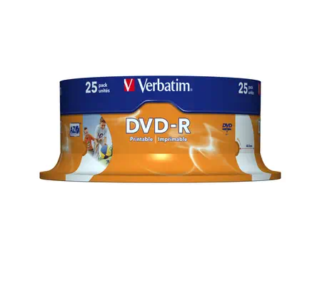 Verbatim 43538 DVD vierge 4,7 Go DVD-R 25 pièce(s) - Accessoire Stockage - visuel 2
