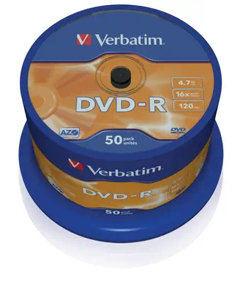 Verbatim DVD-R Matt Silver 4,7 Go 50 pièce(s) - Accessoire Stockage - visuel 1