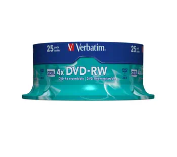 Verbatim DVD-RW Matt Silver - Accessoire Stockage garantie