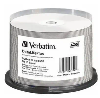 Verbatim DataLifePlus 8,5 Go DVD+R DL 50 pièce(s - Accessoire Stockage - visuel 1