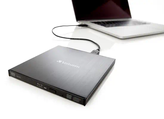 Verbatim External Slimline lecteur de disques optiques Blu-Ray RW Noir - Lecteur Optique - visuel 4