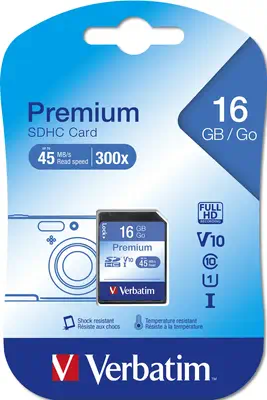 Verbatim Premium 16 Go SDHC Classe 10 - Carte Mémoire - visuel 2