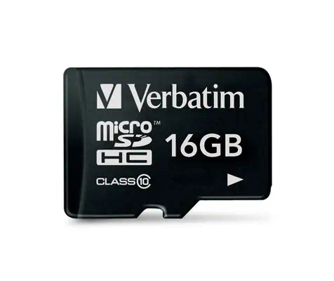 Verbatim Premium 16 Go MicroSDHC Classe 10 - Carte Mémoire - visuel 1