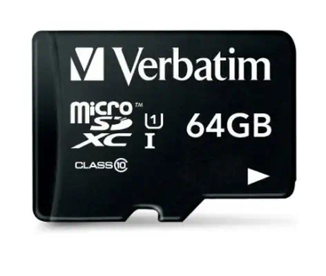 Verbatim 64GB microSDXC 64 Go Classe 10 - Carte Mémoire - visuel 1