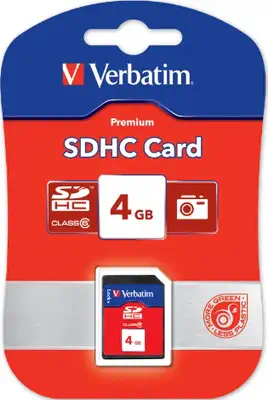 Verbatim SecureDigital SDHC Class 6 4GB  - Carte Mémoire - visuel 2