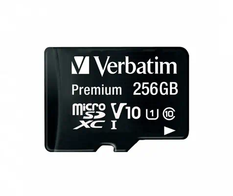 Verbatim Premium U1 256 Go MicroSDXC UHS-I Classe 10 - Carte Mémoire - visuel 1