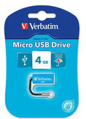 Micro USB Drive 4GB - Caribbean Blue - Verbatim - Adaptateur stockage - visuel 5