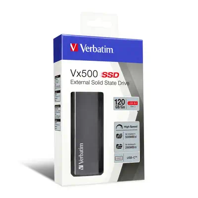 Verbatim Disque SSD externe Vx500 USB 3.1 Gén 2 120 Go - Disque dur SSD - visuel 4