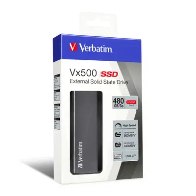 Verbatim Disque SSD externe Vx500 USB 3.1 Gén 2 480 Go - Disque dur SSD - visuel 4