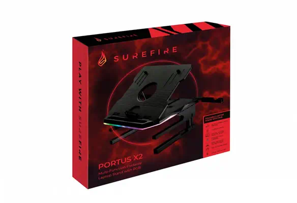 SureFire PORTUS X2 Supports de Laptop Noir 43,9 cm (17.3") - Autres consommables - visuel 4