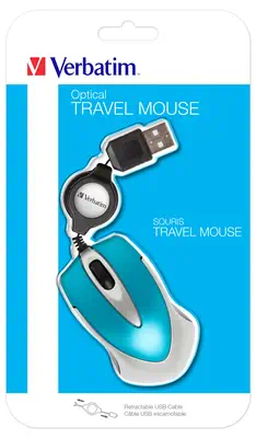 Verbatim Go Mini souris Bureau Ambidextre USB Type-A Optique 1000 DPI - Souris - visuel 1
