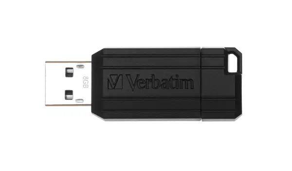 Verbatim Micro-clé USBPinStripe de 8 Go - noire - Adaptateur stockage - visuel 1