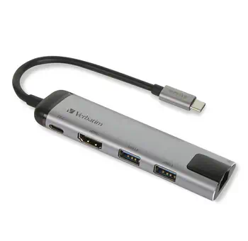 Livraison rapide Station d'accueil pour portable Verbatim USB 3.2 Gen 1 (3.1 Gen 1) Type-C