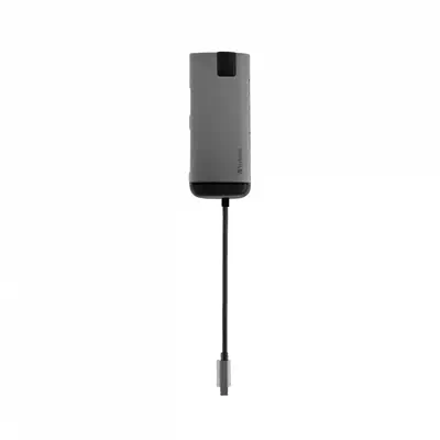 Verbatim 49142 station d'accueil USB 3.2 Gen 1 (3.1 Gen 1) Type-C Noir, Argent - Station d'accueil pour portable - visuel 3