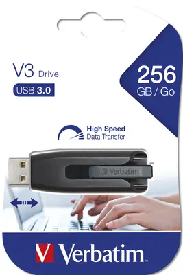 Verbatim Clé USB V3 de 256 Go - Adaptateur stockage - visuel 5