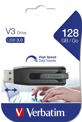 Verbatim Clé USB V3 de 128 Go  - Adaptateur stockage - visuel 5