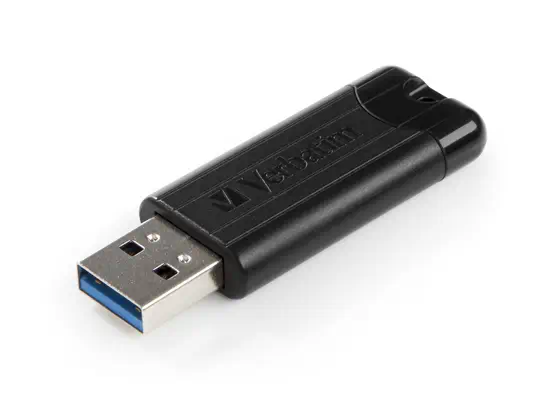 Verbatim Clé USBPinStripe 3.0 de 128 Go - Noire - Adaptateur stockage - visuel 2