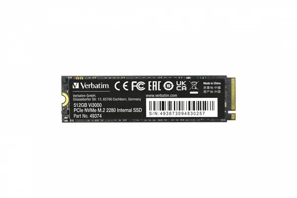 Verbatim Vi3000 512 Go M.2 PCI Express 3.0 NVMe - Disque dur SSD - visuel 4
