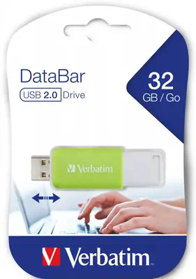 Verbatim V DataBar lecteur USB flash 32 Go USB Type-A 2.0 Vert - Adaptateur stockage - visuel 3