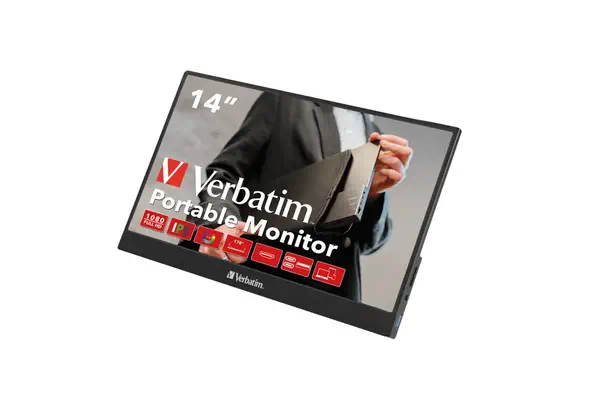 Verbatim 49590 écran plat de PC 35,6 cm (14") 1920 x 1080 pixels Full HD LCD Noir - Ecran Ordinateur - visuel 6