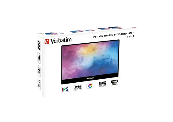 Verbatim 49590 écran plat de PC 35,6 cm (14") 1920 x 1080 pixels Full HD LCD Noir - Ecran Ordinateur - visuel 5