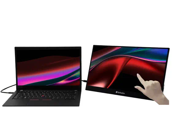 Verbatim 49592 écran plat de PC 39,6 cm (15.6") 1920 x 1080 pixels Full HD LCD Écran tactile Noir - Ecran Ordinateur - visuel 4