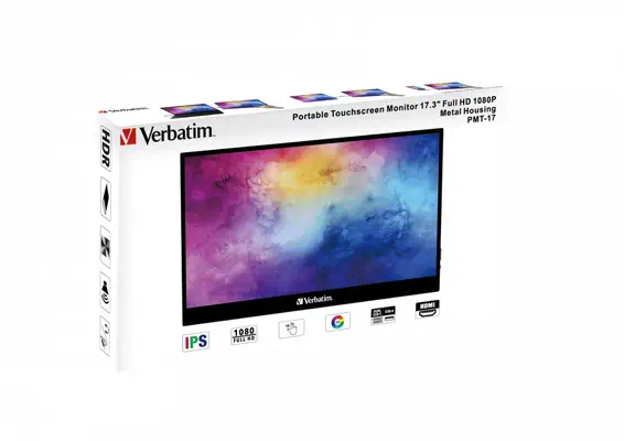 Verbatim 49593 écran plat de PC 43,9 cm (17.3") 1920 x 1080 pixels Full HD LCD Écran tactile Noir - Ecran Ordinateur - visuel 5