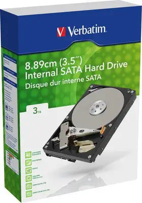 Verbatim 2TB 3.5" SATA HDD disque dur 2 To 7200 tr/min 64 Mo 3.5" Série ATA III - Disque dur Interne - visuel 2