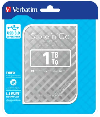 Verbatim Disque dur portable USB Store 'n' Go 3.0, 1 To - Disque dur Externe - visuel 5