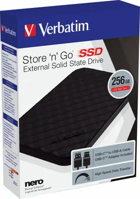 Disque SSD portable Store 'n' Go USB 3.2 Gén 1 256 Go - Verbatim - Disque dur SSD - visuel 6