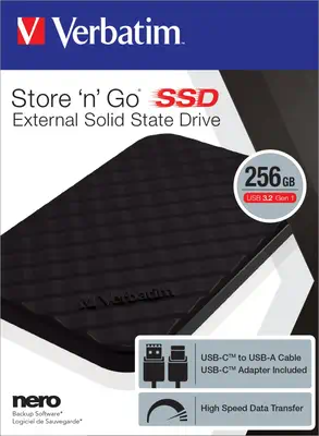 Disque SSD portable Store 'n' Go USB 3.2 Gén 1 256 Go - Verbatim - Disque dur SSD - visuel 4