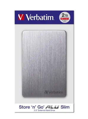 Verbatim Disque dur portable mince Store n Go ALU 2 To gris - Disque dur Externe - visuel 7