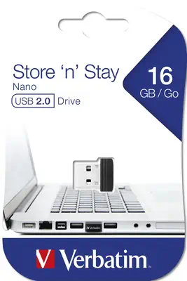Verbatim Clé NANO USB Store 'n' Stay 16 Go - Adaptateur stockage - visuel 8