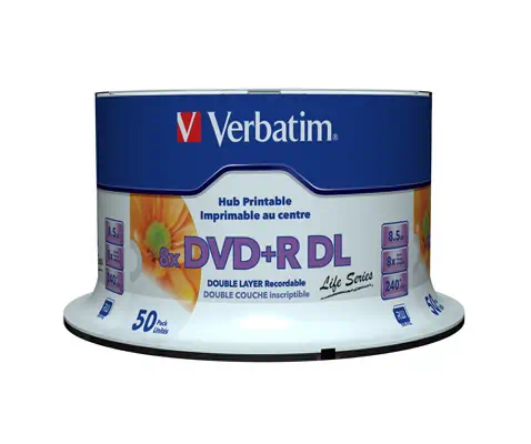 Verbatim 97693 DVD vierge 8,5 Go DVD+R DL 50 pièce(s) - Accessoire Stockage - visuel 3